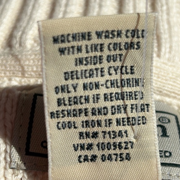 NWT LL BEAN sM 💯organic cotton cable knit sweater Super soft-BEAN quality! - Picture 4 of 7